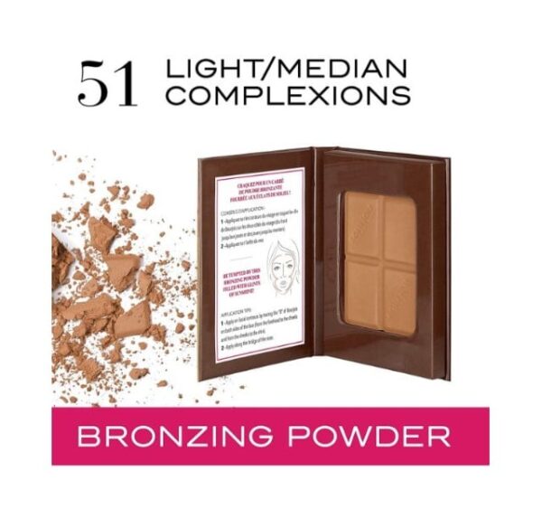 Bourjois Delice de Poudre Bronzing Powder 51, Peaux Claires - Image 3