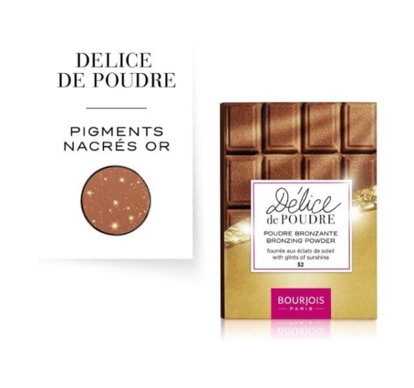 Bourjois Delice de Poudre Bronzing Powder 52, Peaux Mate/Halees - Image 4