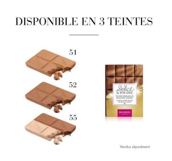 Bourjois Delice de Poudre Bronzing Powder 52, Peaux Mate/Halees - Image 3