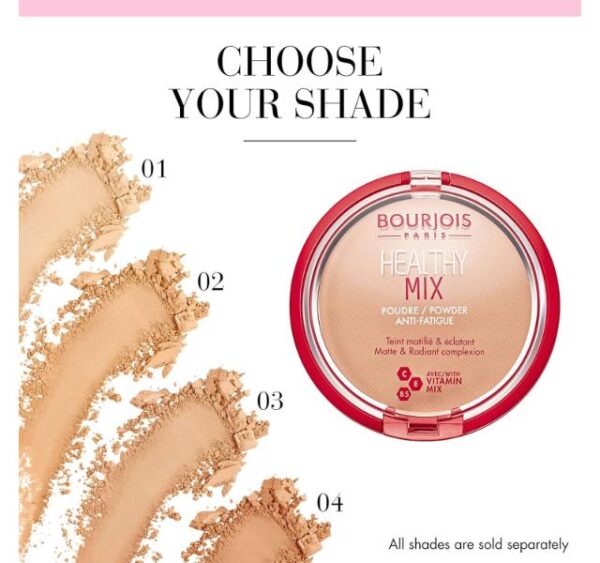 Bourjois Healthy Mix Anti-Fatigue Powder - 03 dark beige - Image 2