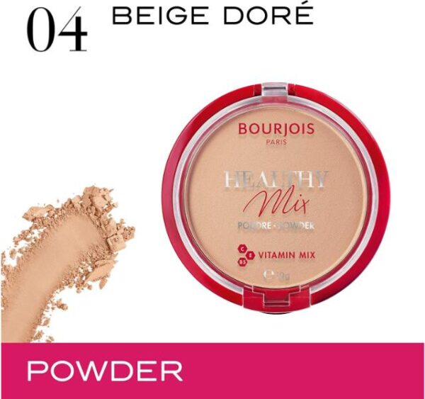 Bourjois Healthy Mix Anti-Fatigue Powder - 04 Light Bronze - Image 8