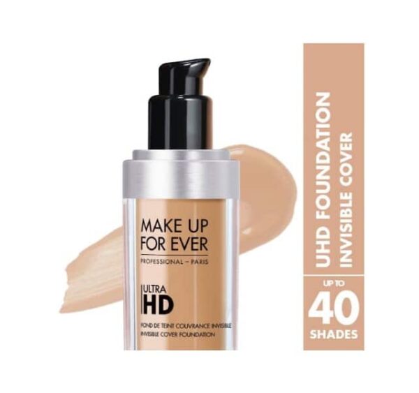 Make Up For Ever Ultra HD Invisible Cover Foundation 160 - R410, Golden Beige - Image 2