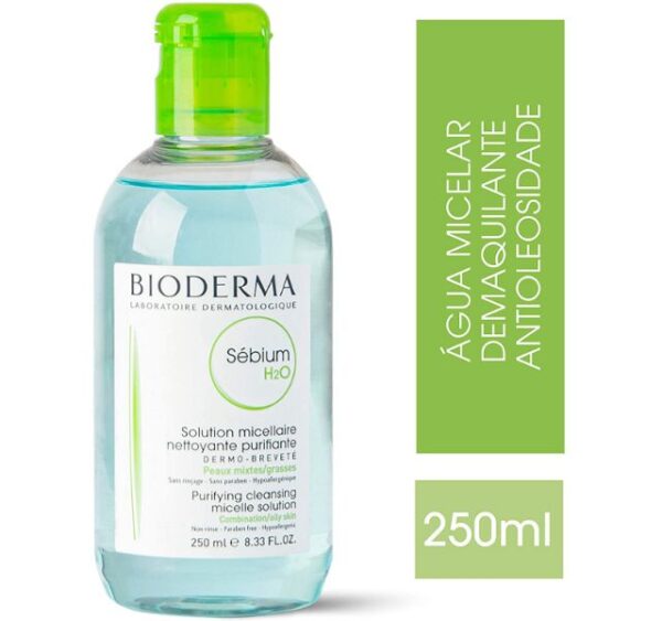 Bioderma Sebium H2O Cleansing Solution 250 ml - Image 4