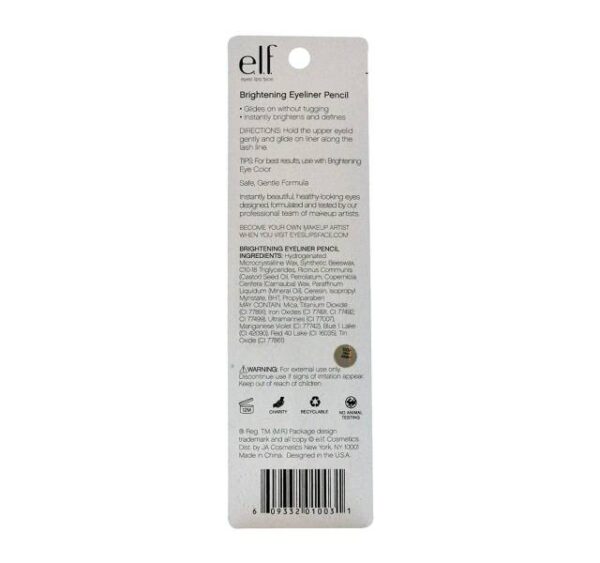 E.L.F. 1003 Essential Brightening Eye Liner - Black.04 oz - Image 3