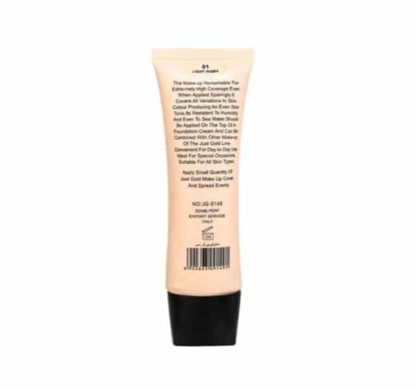Just Gold 60ml Make cover Face Foundation - 01 Light Ivory - Image 2