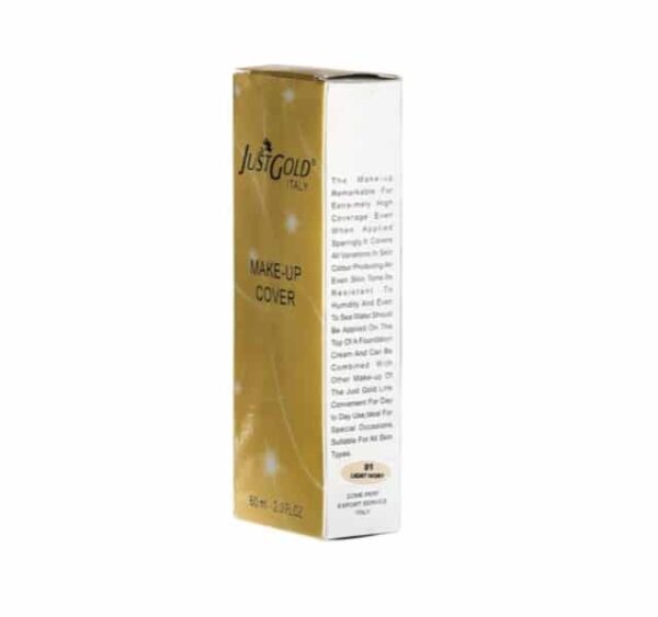 Just Gold 60ml Make cover Face Foundation - 01 Light Ivory - Image 3