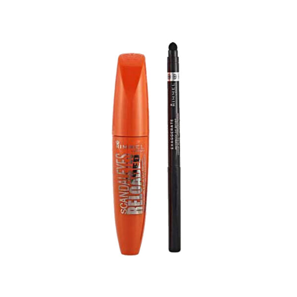 Rimmel London Scandal eyes reloaded mascara + Rimmel London exaggerated eyeliner Black