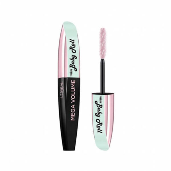 L'Oreal Paris Mega Volume Miss Manga Baby Roll Mascara - Black, 8.5 ml