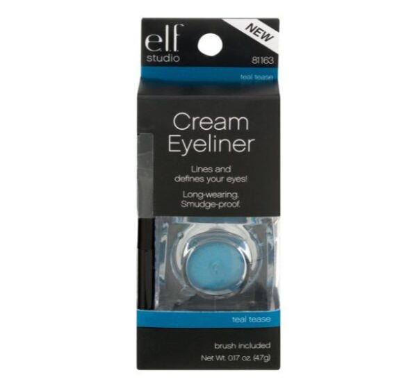 e.l.f. Studio Cosmetics Makeup Cream Eyeliner - Teal Tease 81163 - Image 2