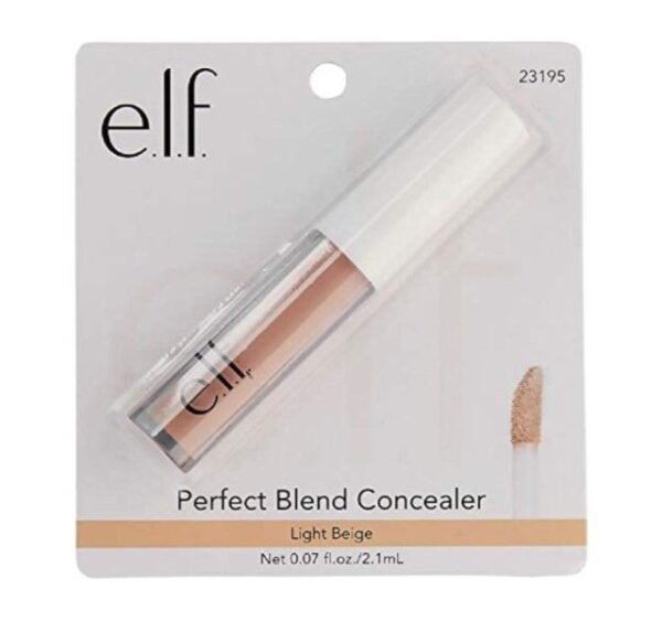 e.l.f. Essential Cosmetics Makeup Perfect Blend Concealer - Light Beige - 23195 - Image 3