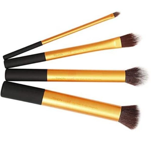 Real Techniques 01403-Gold Make Up 4 Piece Brush Set