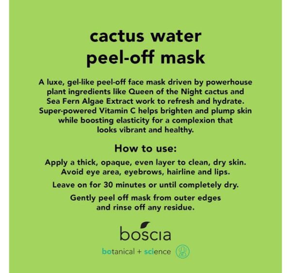 Boscia Cactus Water Peel-off Mask - Image 3