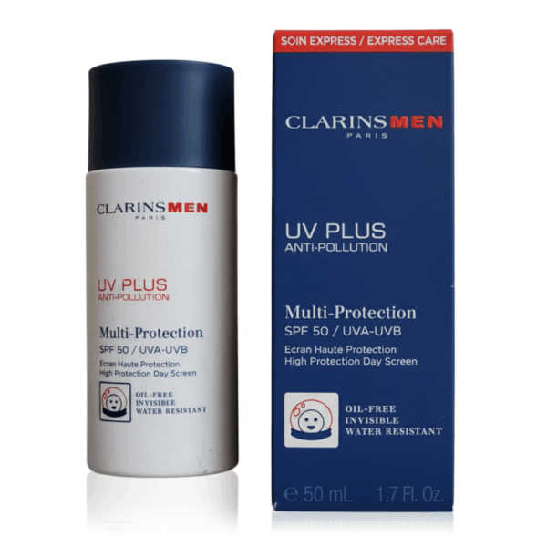 Clarins Men UV PLUS Anti-Pollution Multi-Protection Day Screen - SPF 50 / UVA-UVB