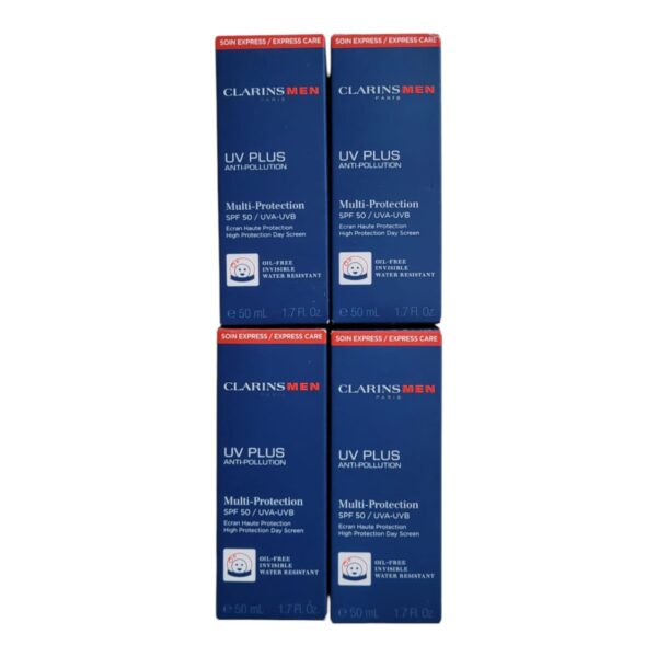 Clarins Men UV PLUS Anti-Pollution Multi-Protection Day Screen - SPF 50 / UVA-UVB - Image 3